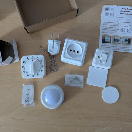 4 Pieses Busy Board DIY Accessory for Toddlers - Sensory Board Light Parts - Soc