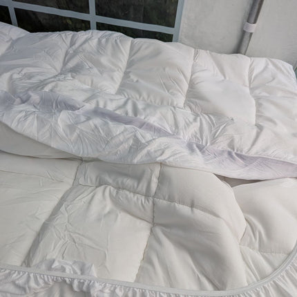 ChiXpace Dual Layer 4 Inch Memory Foam Mattress Topper Queen - 2 Inch Gel Memory
