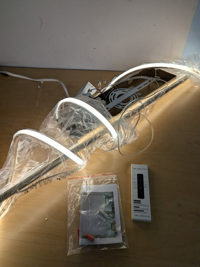 Modern LED Chandelier, 47.2 inch Kitchen Island Lighting Fixtures 3 Color Temper