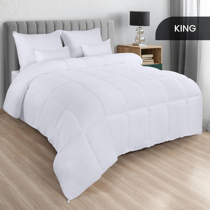 Utopia Bedding Comforters King Size, All Season Duvet Insert, Down Alternative B
