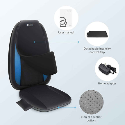 Comfier Shiatsu Back Massager with Heat -Deep Tissue Kneading Massage Seat Cushion, Massage Chair Pad for Full Back, Electric Body Massager for Home or Office Chair use,Valentine's Day Gift for Men,Women