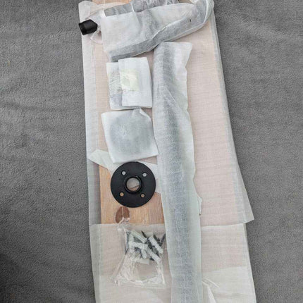 TEDIDUWA Clothes Rack 36in, Wall Mounted Garment Rack with Real Wood Shelf, Heav