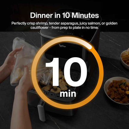 Typhur Sync 8QT Air Fryer with Built-in Wireless Thermometer, 9-in-1 Smart Airfr