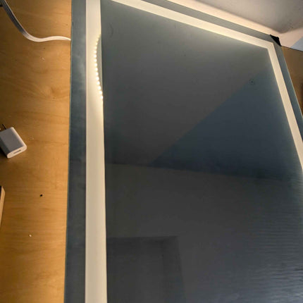 24X32 LED Bathroom Mirror with Lights, Anti-Fog, Dimmable - Lighted Bathroom Van