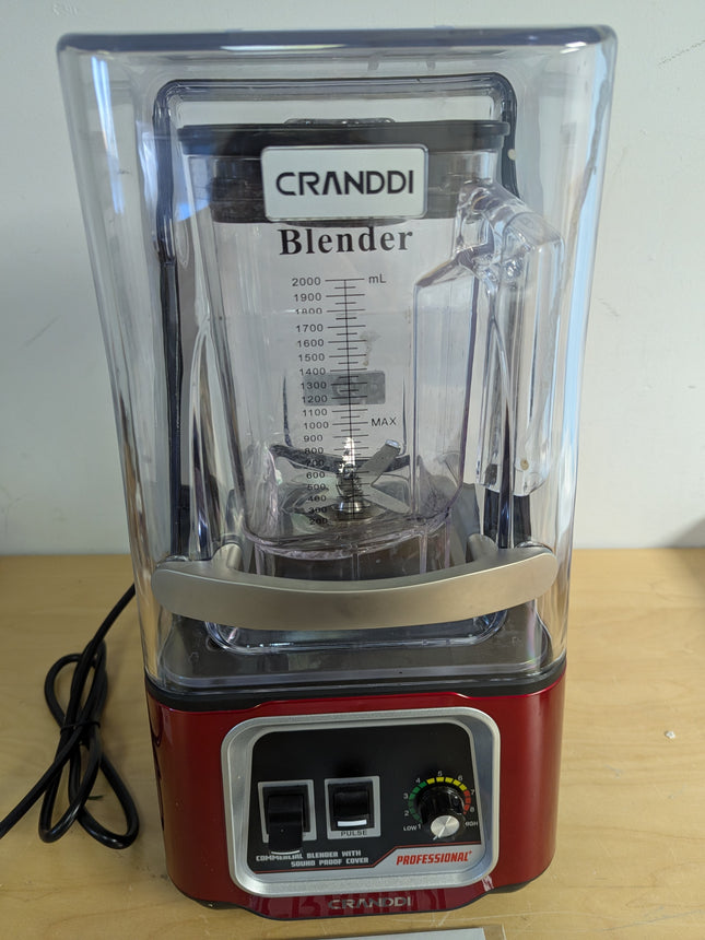 CRANDDI Professional Smoothie Blender, 2200W Commercial Soundproof Quiet blender