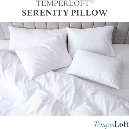 Manchester Mills TemperLoft Serenity Pillows Standard (Set of 2), Down/Down Alte