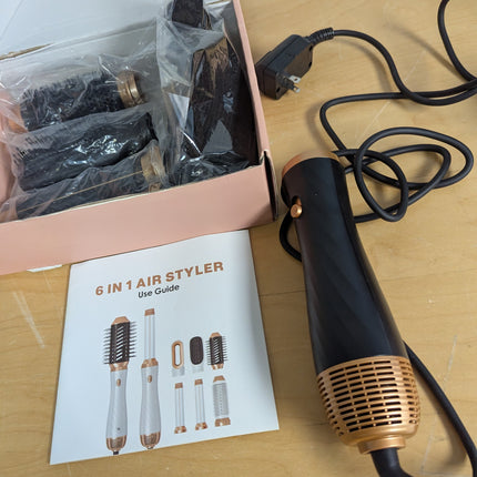 Blow Dryer Brush 5 in 1, Negative Ion Hair Dryer Brush Set Air Styler Curling Wr