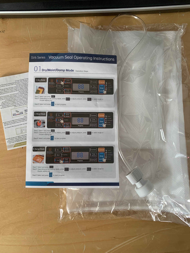 95 kPa Vacuum Sealer Machine, Food Sealer 10-IN-1 Modes Powerful Full Automatic Food Vacuum Sealing Machine with Cutter,1 Bag Roll,10 Pre-cut Bags and Accessory Hose Fully Starter Kits