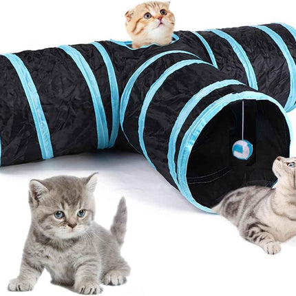Cat Tunnels Indoors Cat Play Tunnel for Indoor Outdoor, Cat Tunnel Large Cat Toy