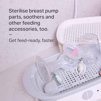 Tommee Tippee Supersteam Electric Steam Steriliser for Baby Bottles, Kills Virus