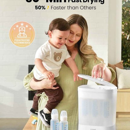 Baby Bottle Sterilizer, HAUTURE 6-in-1 Bottle Sterilizer and Dryer, Electric Ste