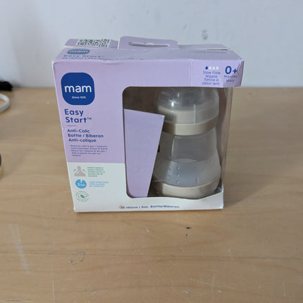 MAM Easy Start Self Sterilising Anti-Colic Baby Bottle 2 Pack (2 x160 ml) with S