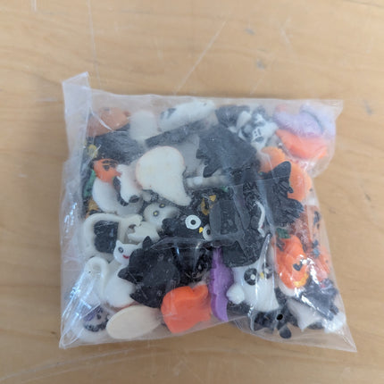 100PCS Halloween Slime Charms, Kalolary Halloween Resin Flatback Charms Kawaii H