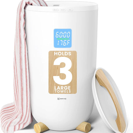 Keenray Towel Warmer Bucket, Large Towel Warmer for Bathroom with Timer, LED Dis