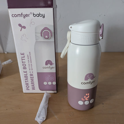 comfyer Portable Milk Warmer for Travel, Portable Bottle Warmer with Fast Heatin