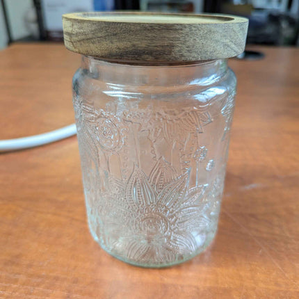 ANSQU 23.7 FL OZ Vintage Glass Jar Canister Airtight Storage Jar Container with