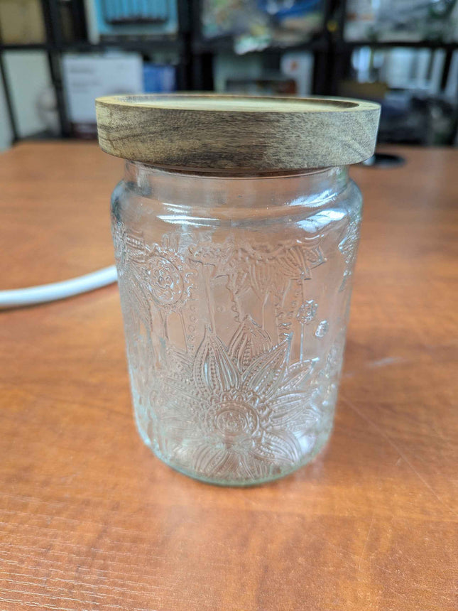 ANSQU 23.7 FL OZ Vintage Glass Jar Canister Airtight Storage Jar Container with