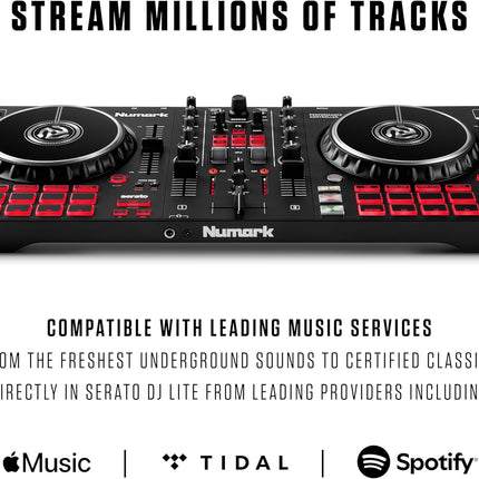 Numark Mixtrack Pro FX Serato DJ Controller with 2 Decks, Mixer, Effects Paddles