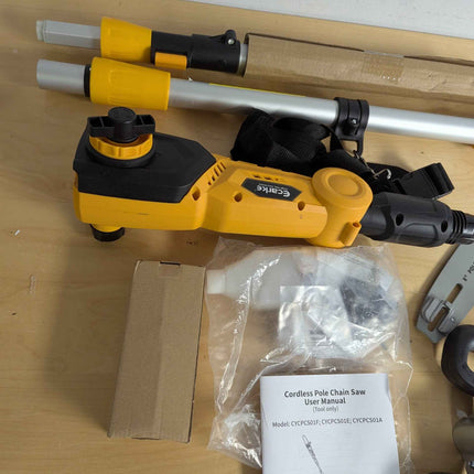 (No battery) 10 inch pole saw 1000w 5.7ft - 8.5 ft for dewalt 20v batrery