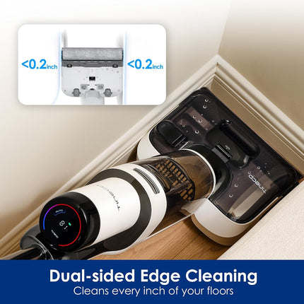 Tineco Floor ONE Stretch S6 Cordless Wet Dry Vacuum Cleaner, 180° Lay-Flat Design, Self-Cleaning Smart Floor Washer
