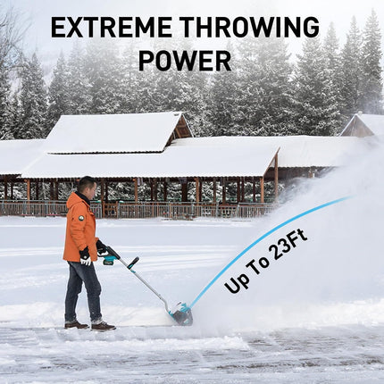 Brushless Snow Shovel Compatible with Makita 18V Battery (Tool Only), 12” Cordle