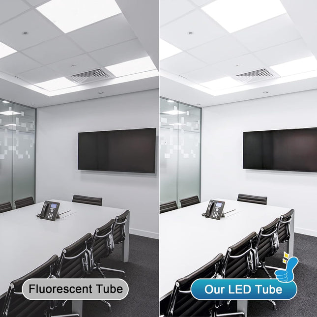 Marxlait 24 Pack T8 LED Bulbs 4FT, 6000K Daylight White, 40W Equivalent, Ballast