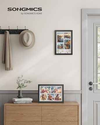 SONGMICS A4 Picture Frames Collage, 4x6 Multi Photo Frame, 8.5x11, 8x12 or 4x4 P