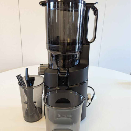AMZCHEF 5.3 Inch Automatic Juicer Machine, Cold Press Juicer for Whole Fruits an