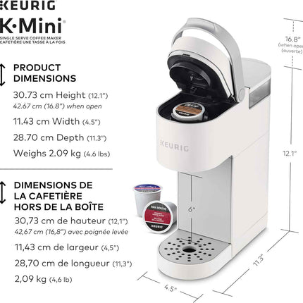Keurig K-Mini Single Serve K-Cup Pod Coffee Maker, Featuring An Ultra-sleek Desi