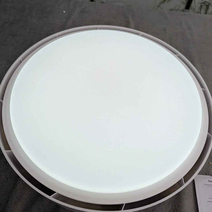 Klmeiday Modern Bladeless Ceiling Fans with Lights and Remote, Reversible, DC Mo