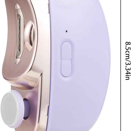 WHITE Automatic Electric Nail Clipper with Polishing,USB Rechargeable Safety Fin