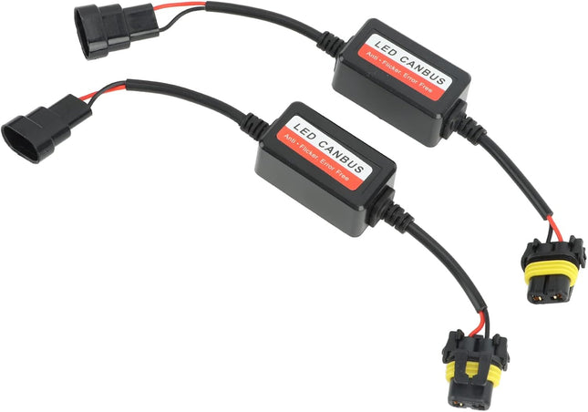 2PCS Headlight Decoder 12V 4A Error Code Warning Canceller for 9005 9006 9012 Pl