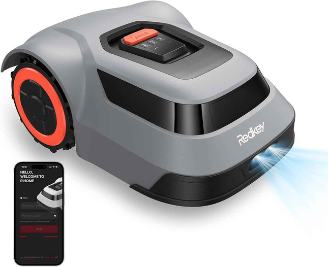 Redkey Robot Lawn Mower 10800 Sq Ft, Lawn Mower to 10K+ Sq Ft, Industrial-Grade