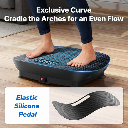 MERACH Vibration Plate Exercise Machine, Slim Vibration Plate with Real-Time Cal
