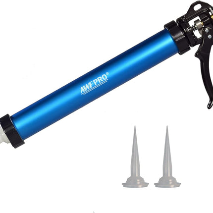 AWF Pro Sausage Caulk Gun, 20 oz Foil Pack / 10 oz Cartridge Convertible, 12:1 T