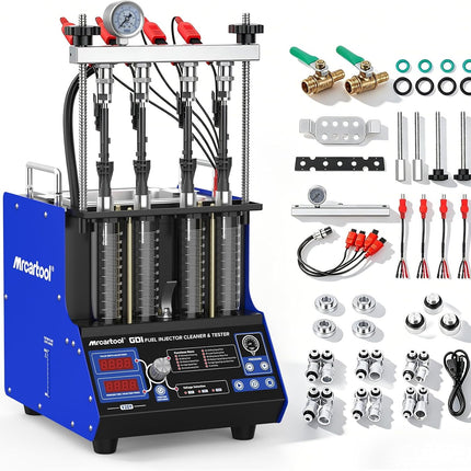 MR CARTOOL V209 GDI Ultrasonic Fuel Injector Cleaner Machine, 4-Cylinder
