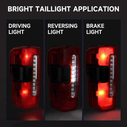 Tail Light Assembly Compatible with 2023 2024 2025 Ford F250 F350, F250 LED Rear