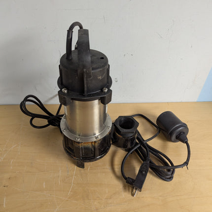 FOTING 1HP Submersible Sump Pump, Sewage/Effluent Pump 5600 GPH with 40 ft Lift, Cast Iron Heavy Duty with Float Switch