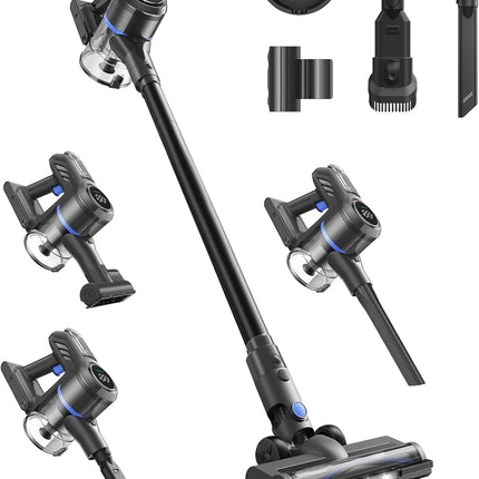 DREAME J30-W Cordless Stick Vacuum, 450W Suction, 65 Min Runtime, LED Display