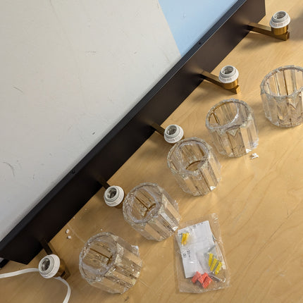 Aipsun Crystal Bathroom Vanity Light Black Bath Lighting Fixtures Modern Vanity