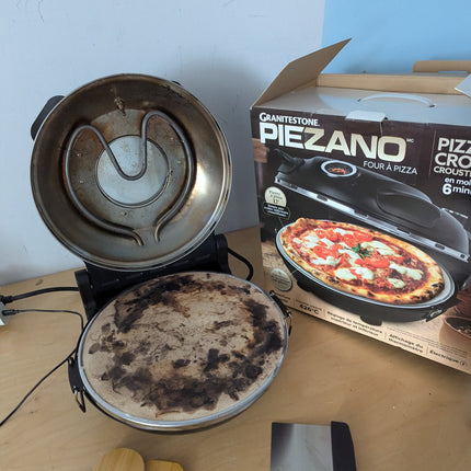 (Used - fair) PIEZANO Crispy Crust Pizza Oven by Granitestone – Electric Pizza O