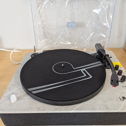LP&NO.1 Record Player Wireless Turntable with Built-in Speakers and USB Play&Rec