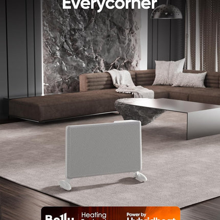 (Black) Ballu Mica Infrared Space Heater Indoor Use,Electric Panel Heater with L