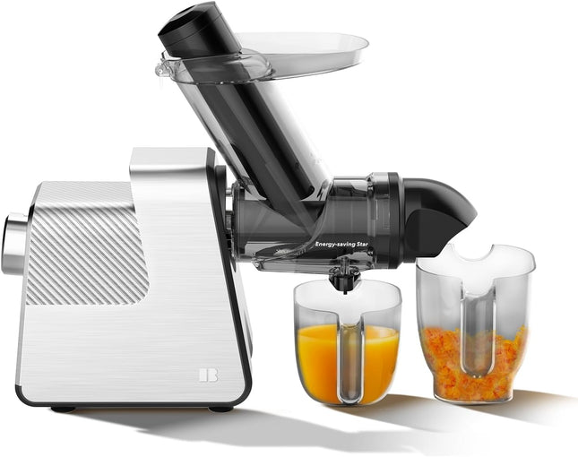 Anybear Masticating Juicer Machines, 3.5" Large Feed Chute Cold Press Juicer Fit