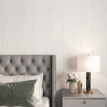 Livelynine Taupe Grasscloth Peel and Stick Wallpaper Textured Neutral Faux Grass