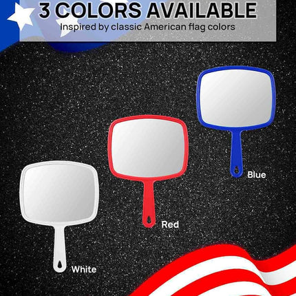 OMIRO Hand Mirror, Handheld Mirror with Handle, American White