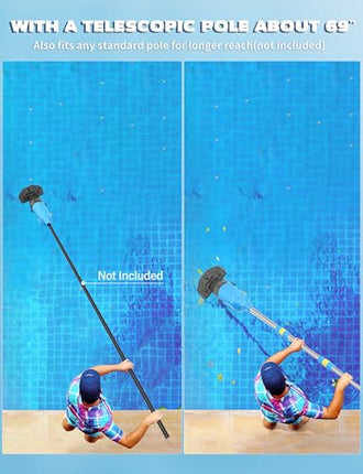 Pool Vacuum Cleaner for Above Ground Pool & In Ground Cordless Rechargeable Pool