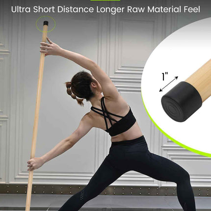 Yoga Stick, 5ft Exercise Stick for Mobility, Stretching Stick with Non-Slip Ends