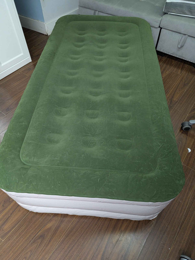 Zearna Twin Air Mattress with Built in Pump - Inflatable Mattress Single, 2 Mins