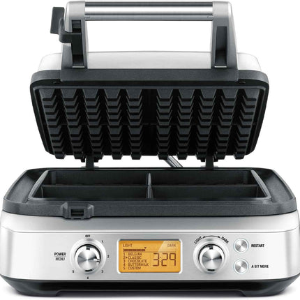 Breville BREBWM640XL 4 Slice Waffle Maker, silver